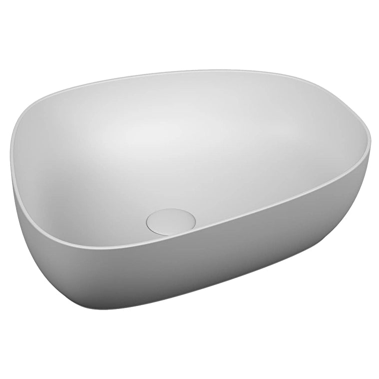 VitrA Outline Asimetrik Çanak Lavabo, 56 cm, Mat Beyaz