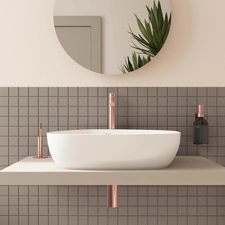 VitrA Outline Asimetrik Çanak Lavabo, 56 cm, Mat Beyaz