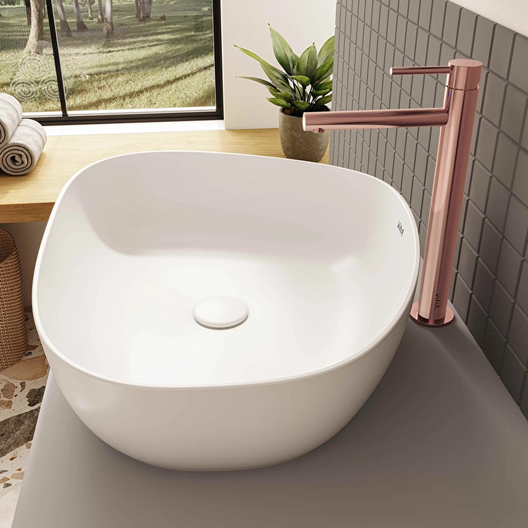 VitrA Outline Asimetrik Çanak Lavabo, 56 cm, Mat Beyaz