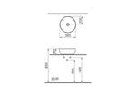 VitrA Outline Yuvarlak Çanak Lavabo, 40 cm, Mat Kum Beji