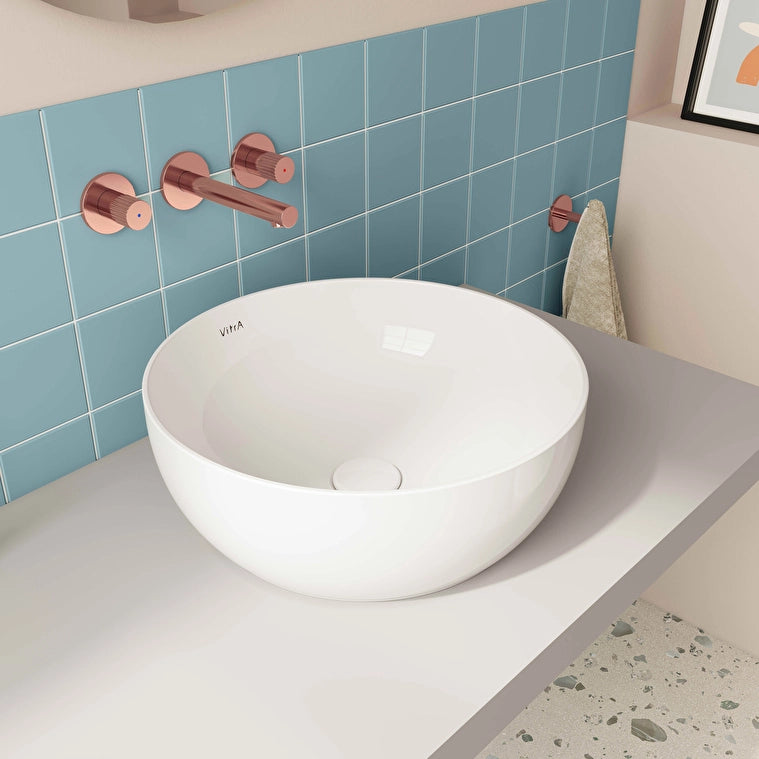 VitrA Outline Yuvarlak Çanak Lavabo, 40 cm, Beyaz