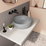 VitrA Outline Yuvarlak Çanak Lavabo, 40 cm, Mat Taş Gri