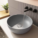 VitrA Outline Yuvarlak Çanak Lavabo, 40 cm, Mat Taş Gri