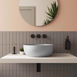 VitrA Outline Yuvarlak Çanak Lavabo, 40 cm, Mat Taş Gri