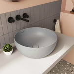 VitrA Outline Yuvarlak Çanak Lavabo, 40 cm, Mat Taş Gri