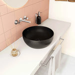 VitrA Outline Yuvarlak Çanak Lavabo, 40 cm, Mat Siyah