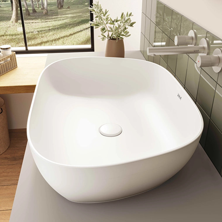 VitrA Outline Çanak Lavabo, 63 cm, Mat Beyaz