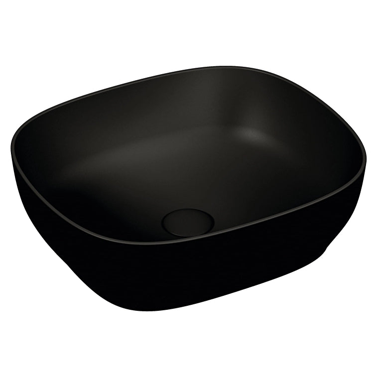 VitrA Outline Kare Çanak Lavabo, 48 cm, Mat Siyah