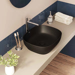 VitrA Outline Kare Çanak Lavabo, 48 cm, Mat Siyah