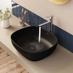 VitrA Outline Kare Çanak Lavabo, 48 cm, Mat Siyah