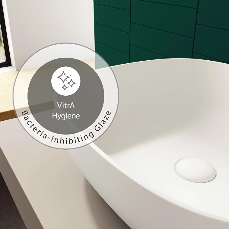 VitrA Outline Kare Çanak Lavabo, 48 cm, Mat Beyaz