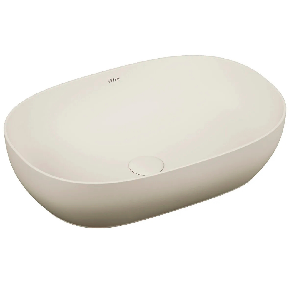 VitrA Outline Oval Çanak Lavabo, 60 cm, Mat Kum Beji