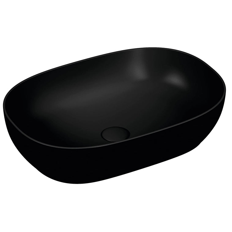 VitrA Outline Oval Çanak Lavabo, 60 cm, Mat Siyah
