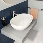 VitrA Outline Oval Çanak Lavabo, 60 cm, Mat Beyaz