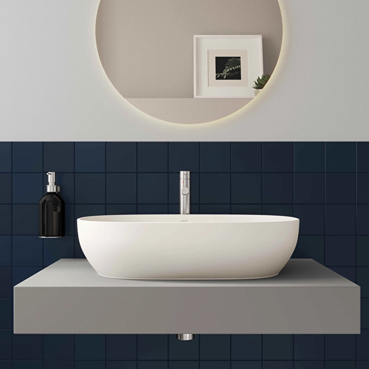 VitrA Outline Oval Çanak Lavabo, 60 cm, Mat Beyaz