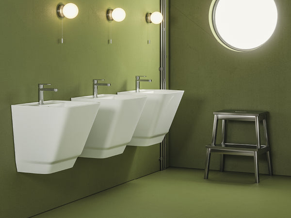 Lucco Bello Asma Monoblok Lavabo 52 cm, Mat Beyaz