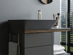 Lucco Poise-X Etajerli Lavabo 80 cm, Mat Antrasit