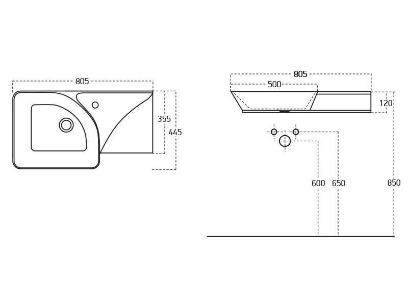 Lucco Poise-X Etajerli Lavabo 80 cm, Mat Petrol Mavi