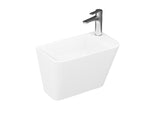 Lucco Primo Asma Monoblok Lavabo 28 cm, Mat Beyaz