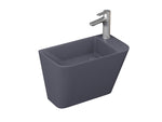 Lucco Primo Asma Monoblok Lavabo 28 cm, Mat Antrasit