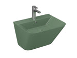 Lucco Moena Asma Monoblok Lavabo 55 cm, Mat Yesil
