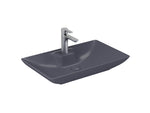 Lucco Perla Tezgah ustu Lavabo 65 cm, Mat Antrasit