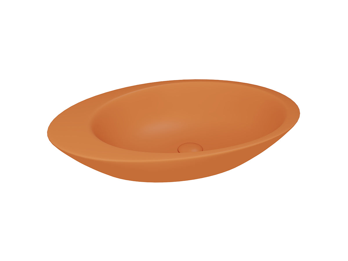 Lucco Gocce Çanak Lavabo 74 cm, Mat Turuncu