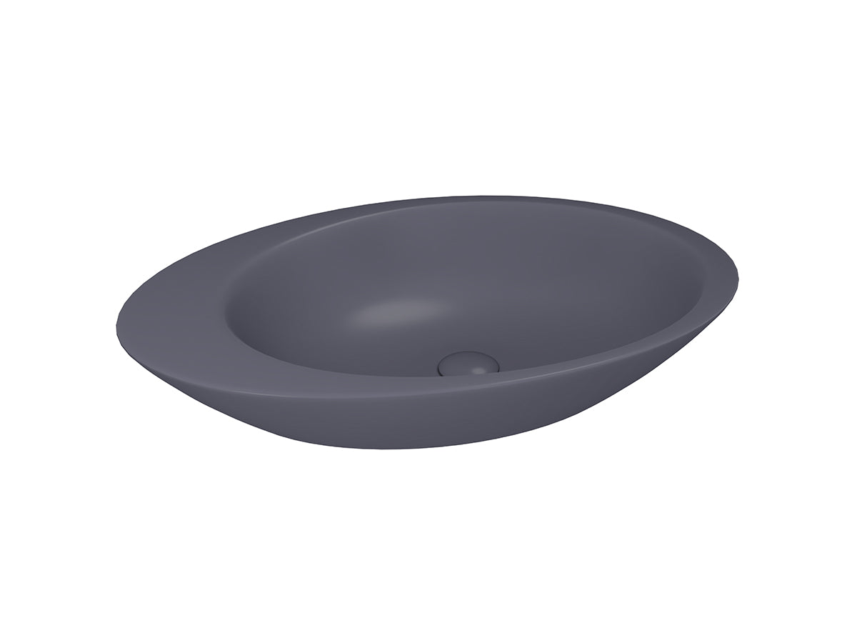 Lucco Gocce Çanak Lavabo 74 cm, Mat Antrasit