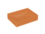 Lucco Square Çanak Lavabo 50 cm, Mat Turuncu