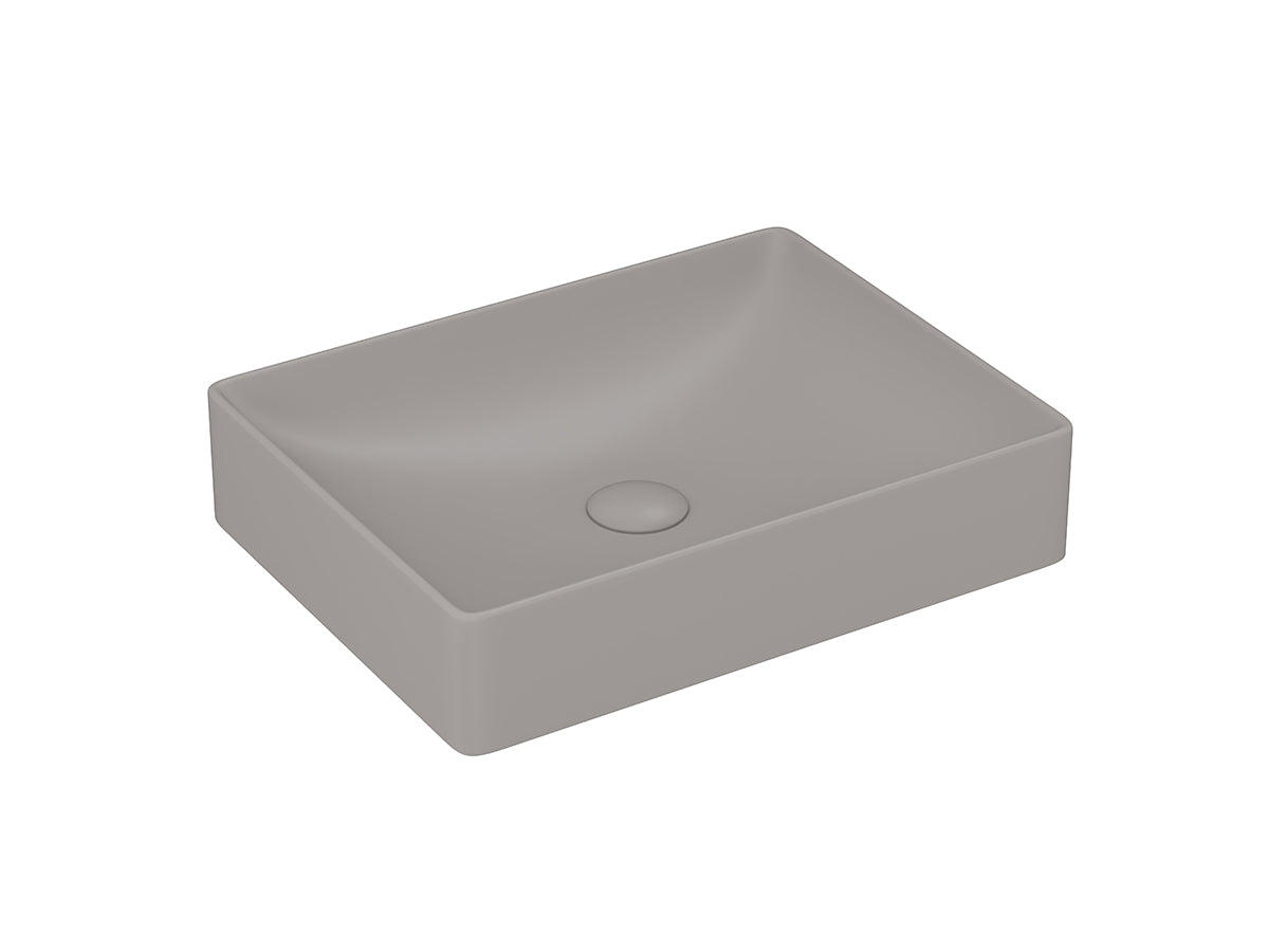 Lucco Square Çanak Lavabo 50 cm, Mat Latte