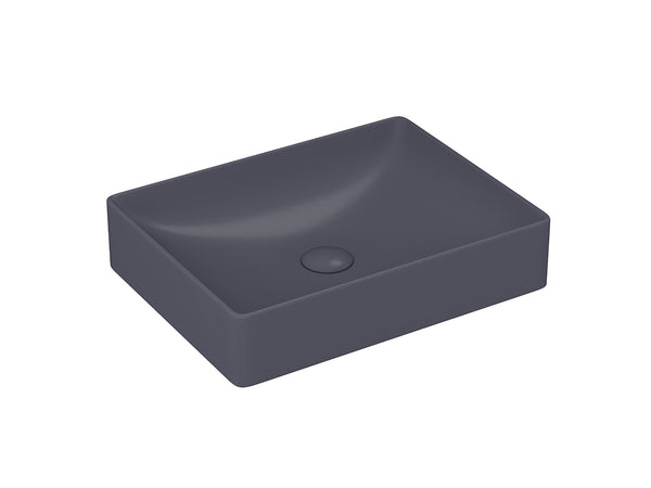 Lucco Square Çanak Lavabo 50 cm, Mat Antrasit