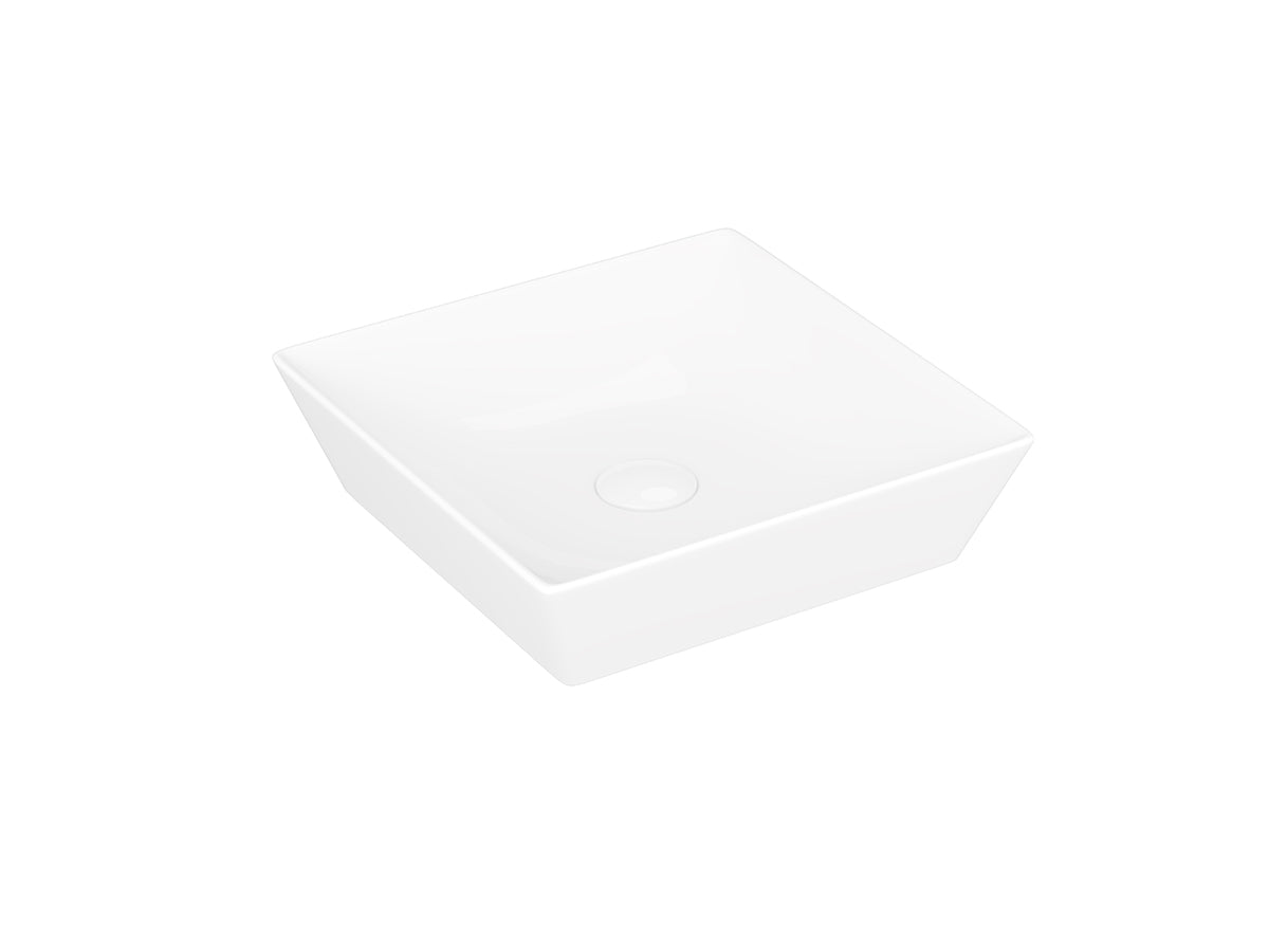 Lucco Decente Çanak Lavabo 40 cm, Parlak Beyaz