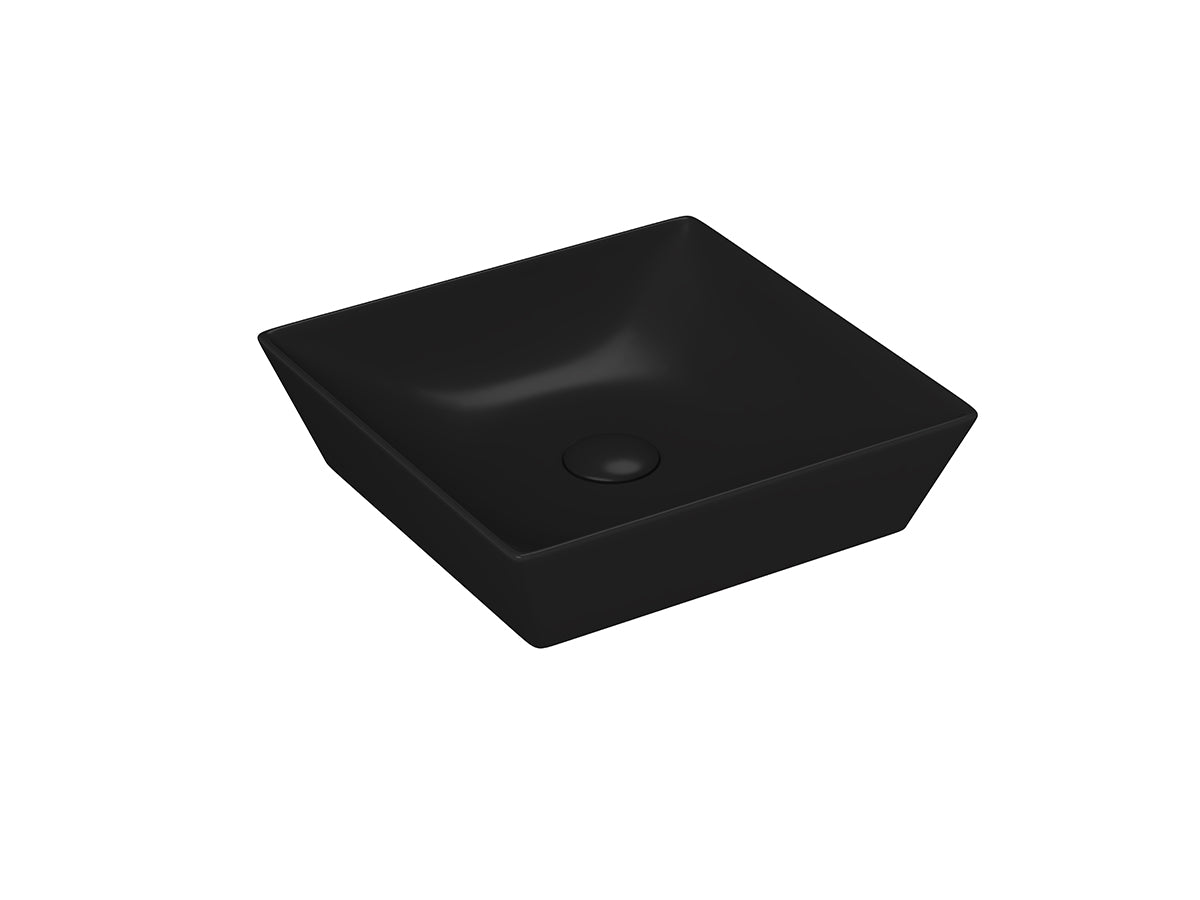 Lucco Decente Çanak Lavabo 40 cm, Mat Siyah