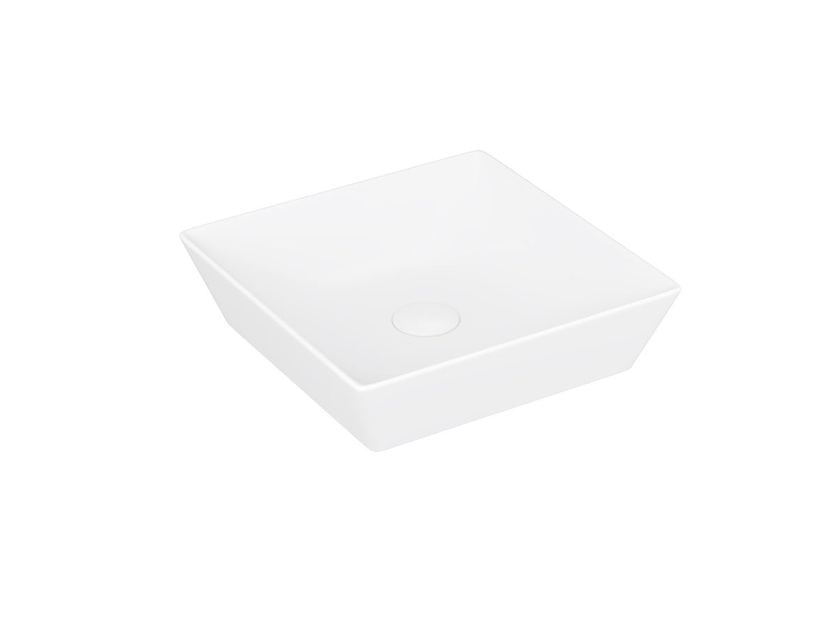 Lucco Decente Çanak Lavabo 40 cm, Mat Beyaz