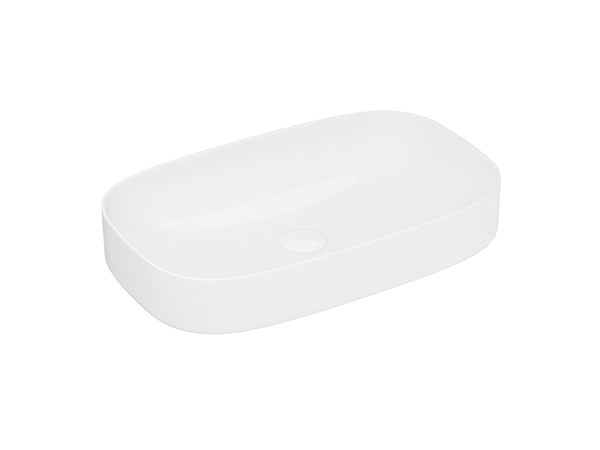 Lucco Matteo Çanak Lavabo 65 cm, Parlak Beyaz