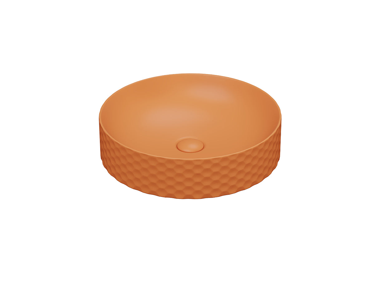 Lucco Siena Çanak Lavabo 44 cm, Mat Turuncu