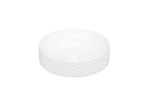 Lucco Siena Çanak Lavabo 44 cm, Parlak Beyaz