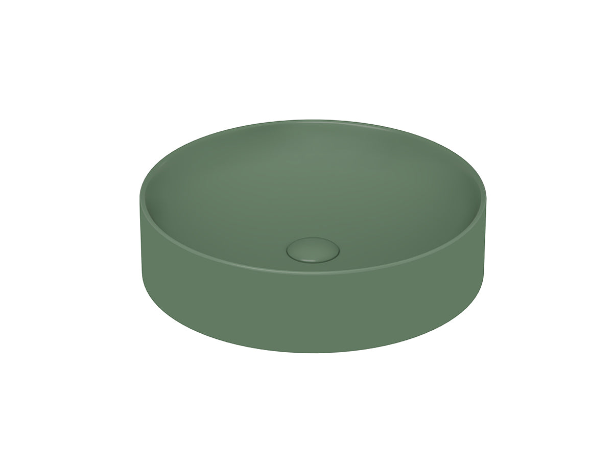 Lucco Lucente Çanak Lavabo 43 cm, Mat Yesil
