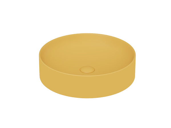Lucco Lucente Çanak Lavabo 43 cm, Mat Hardal Sari