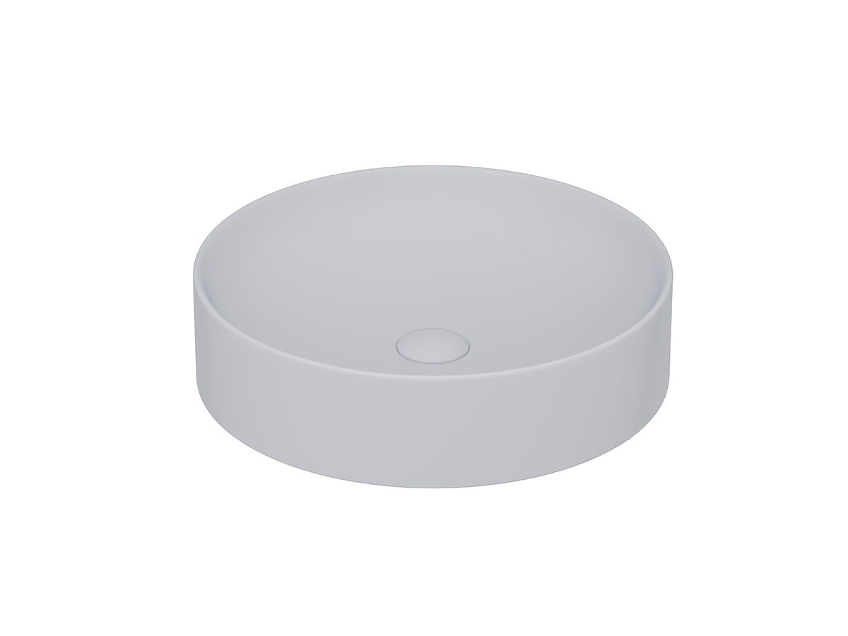 Lucco Lucente Çanak Lavabo 43 cm, Mat Gumus Gri