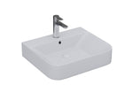Lucco Allecra Tezgah ustu Lavabo 55 cm, Mat Gumus Gri