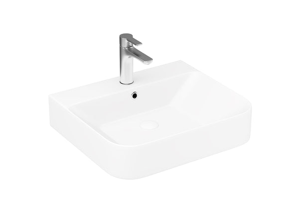 Lucco Allecra Tezgah ustu Lavabo 55 cm, Mat Beyaz