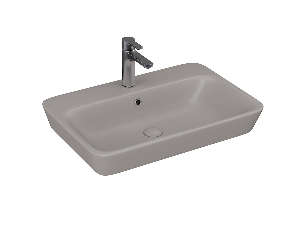 Lucco Mita Tezgah ustu Lavabo 65 cm, Mat Latte