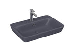 Lucco Mita Tezgah ustu Lavabo 65 cm, Mat Antrasit