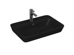Lucco Mita Tezgah ustu Lavabo 65 cm, Mat Siyah