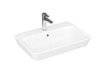 Lucco Mita Tezgah ustu Lavabo 65 cm, Parlak Beyaz