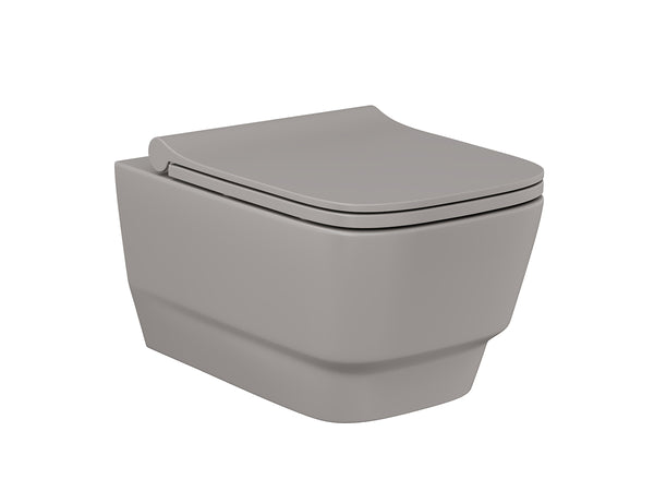 Lucco Bello Rimless Asma Klozet Seti Mat Latte 53 cm