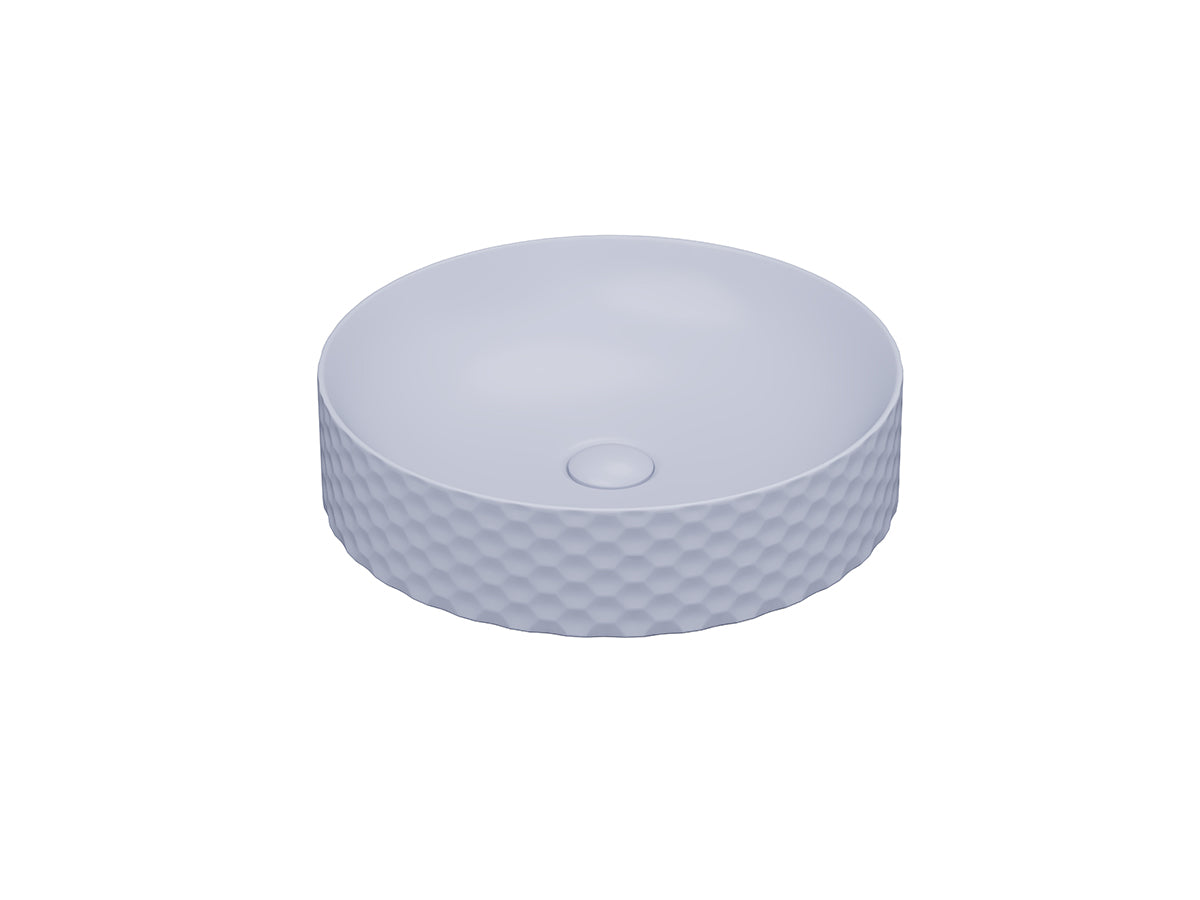 Lucco Siena Çanak Lavabo 44 cm, Mat Buz Mavi