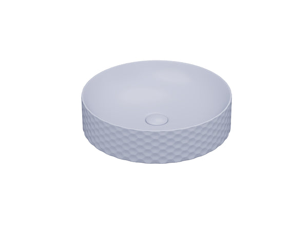 Lucco Siena Çanak Lavabo 44 cm, Mat Buz Mavi