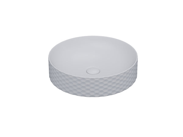 Lucco Siena Çanak Lavabo 44 cm, Mat Gumus Gri